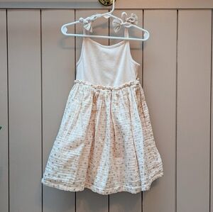 Rachel Zoe Gauzy Pink and Gold Star Dress